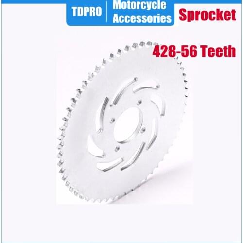 Motor Accessories 428-56 Teeth 52mm Rear Chain Sprocket For 125cc 110cc 140cc ATV Quad Atomik Pit Dirt Bike Motorcycle HHY