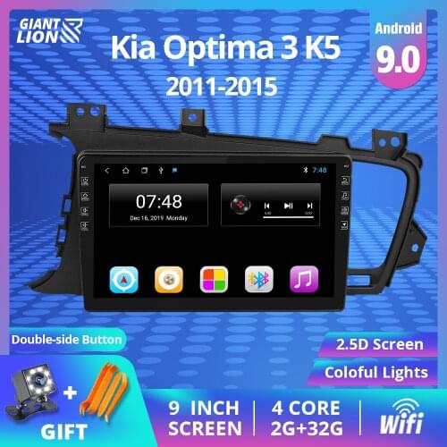 9"IPS Car Radio For Kia Optima 3 K5 2011 2012 2013 2014 Car Radio Multimedia Video Player GPS No 2din Android 9.0 2DIN DVD
