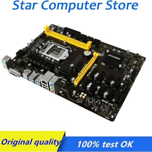 B250 MINING EXPERT For BIOSTAR TB250-BTC PRO Used motherboard DDR4 LGA1151 B250-BTC 12GPU 12PCIE B250 mining machine motherboard