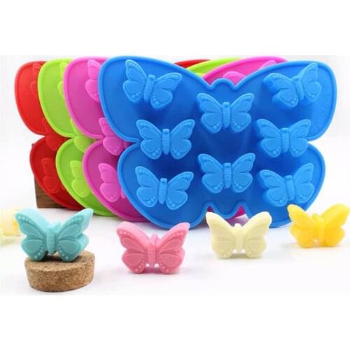 Butterfly Fondant Cake Silicone Mold Biscuits Pastry Mould Ice Cube Chocolate Candy Molds Cake Decoration Baking Tools