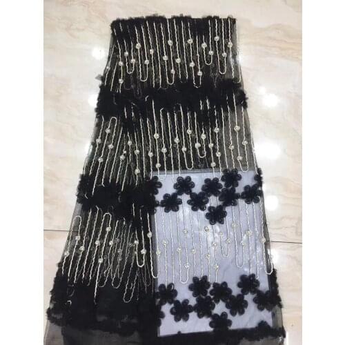 Sequined Lace Fabric Nigeria Lace Fabric 2021 High Quality Lace African Tulle Lace Fabric Wedding Dress D38631