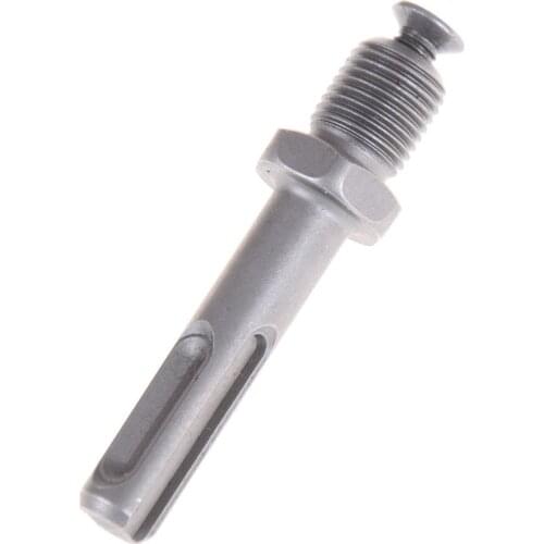 One Piece Thread Dia SDS Plus Round Shank Keyless Drill Bit Chuck Adapter Converter Quick Change Tool