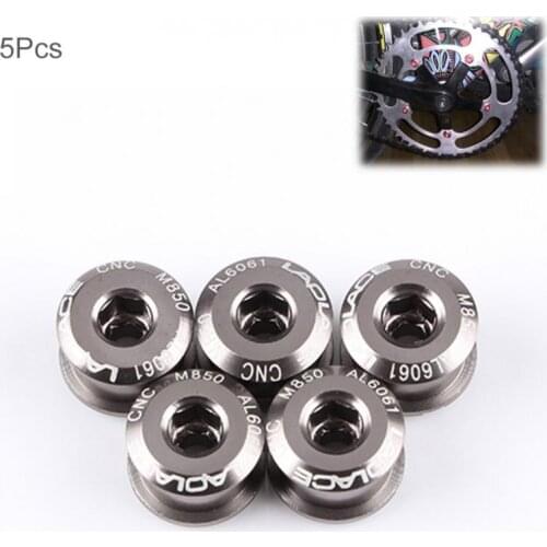 Bicycle screw 5Pcs Bicycle Chainwheel Bolts Aluminum Alloy CNC MTB Road Bike Screws for Parts Crankset Bicycle Part