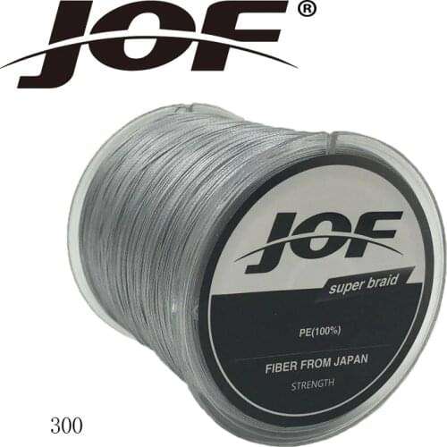 Jof 8 Strands BLADE 300M Fishing Braid Line PE Multifilament Fishing Line Super Strong Japan braided fishing line LB gray
