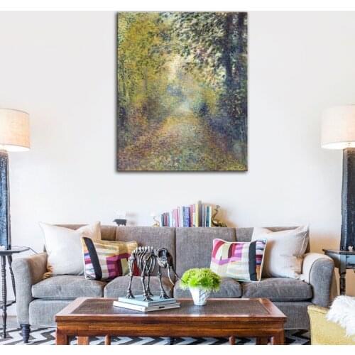 In The Woods by Pierre-Auguste Renoir - Canvas Print Wall Art Famous Paint Picture for Wall Decor Drop shipping