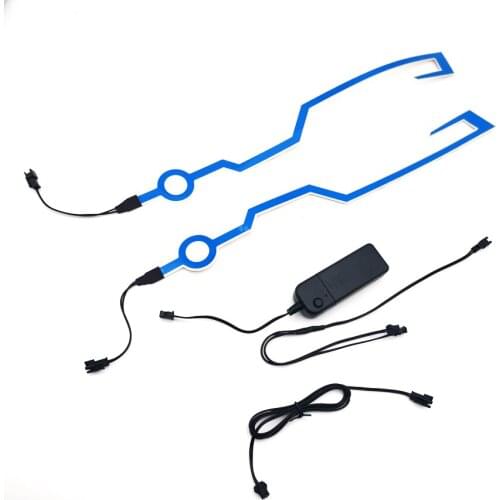 Motorcycle Helmet Cold Light strip Helmets Mode Riding Night Signal Flashing Lights strip Bar Blue color