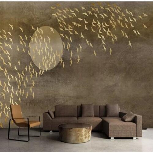 Custom wallpaper mural new Chinese style thousand birds TV sofa background wall - high-grade wall cloth