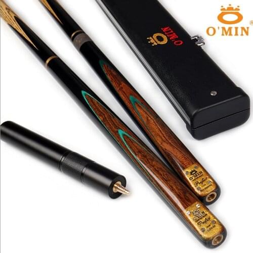 2018 New O'Min PERFECT Model 3/4 Snooker Cues 9.8mm Tips with 3 4 Snooker Cues Case (A/B/C) Set China