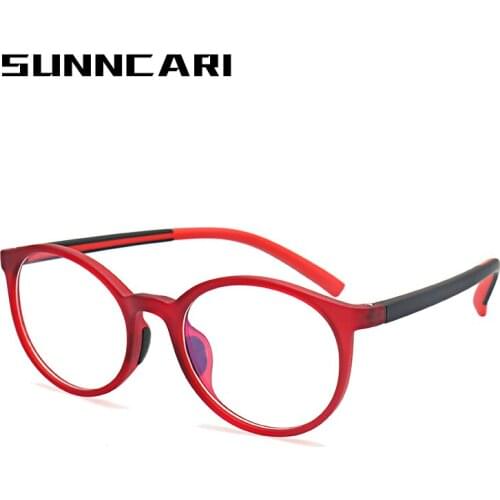 Round Blue Light Kids Glasses Optical Frame 2018 Children Boy Girls Computer Transparent Blocking Anti Reflective Eyeglasses UV