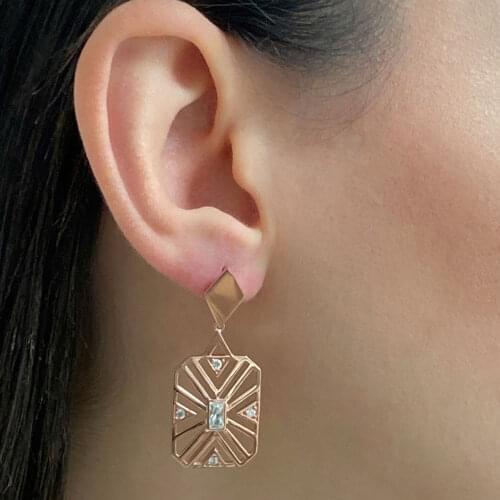 New Trend 925 Sterling Birthday Gift Silver Fashion Dangle Drop Ladies Earrings For Women Fine Jewelry Party Wedding Accessories