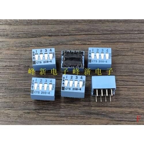 Original new 100% CTS208-4 4 digit dial switch to dial the four bit code switch and dial 2.54mm