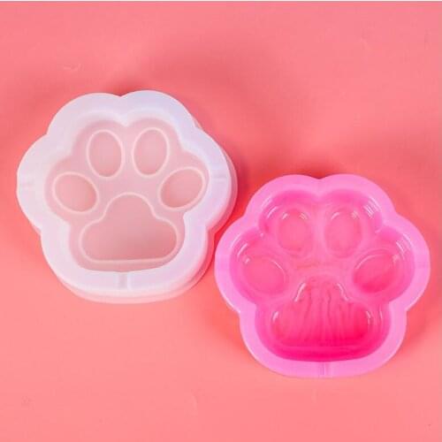 Transparent Silicone Mould Dried Flower Resin Decorative Craft DIY Cat paw Ashtray Storage Mold epoxy resin molds for jewelry