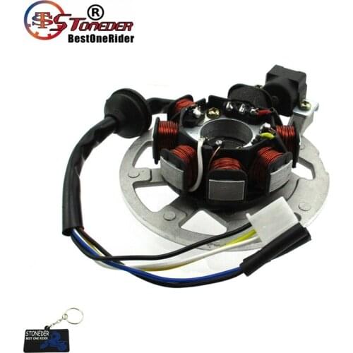 STONEDER 5 Wires 7 Coils Ignition Magneto Stator For 2 Stroke Alpha Sports 50cc 70cc 90cc ATV 1PE40QMB 1PE50QMF