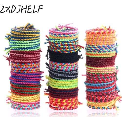 ZXDJHELF 10Pcs/Lot Fashion Women Hair Accessories Cute Multicolor Elastic Ponytail Holders Girl Hair Rope Gum Rubber Band F012