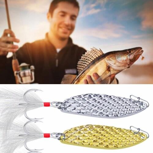 1 Piece Of Metal Spinning Fishing Lure Sequin Freshwater Fishing Scallop Bass Artificial Bait Gold 5 Grams