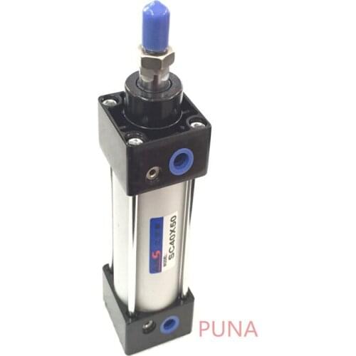 Airtac Type 63mm Bore 25mm Stroke 3/8" Standard Pneumatic Air Cylinder SC 63x25 Adjustable Cylinders 63-25