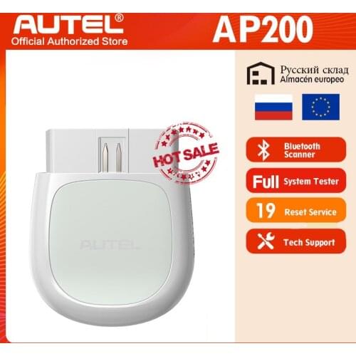 Autel AP200 Bluetooth-compatible OBD2 Scanner Code Reader with Full Systems Diagnoses AutoVIN TPMS IMMO Service