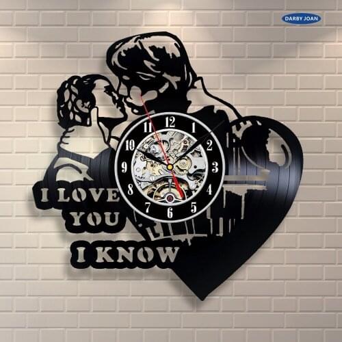 3D Wall Clock Love Vinyl Record Creative Car Hanging Clock Wall Clock Home Decor, Free Shipping
