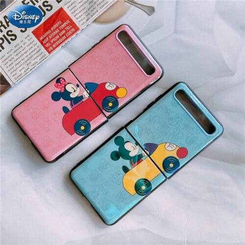Disney Mickey Minnie for Samsung Z Flip 4G/5G Cartoon Cute Couple Mobile Phone Case zz0524-11