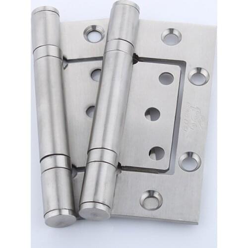 Wooden door hinges stainless steel invisible hinge non-slot 2pcs