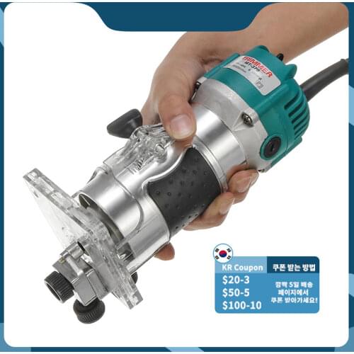 DIY Woodworking Electric Trimmer Wood Milling Engraving Slotting Trimming Machine Carving Machine Router Wood Dropshipping