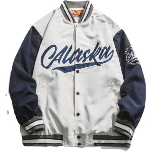Men Bomber Jacket Cotton Baseball Jackets Buttons Windbreaker Embroidery Letters Male Outwear Jacket Fashion Jacket Women