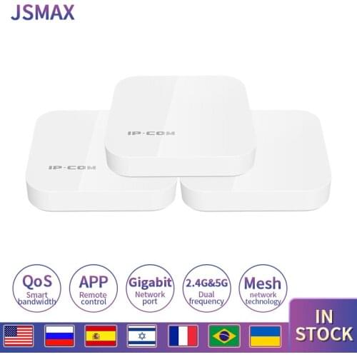 JSMAX JSEW9 Gigabit Router with AC1200 2.4G/5.0GHz IP-COM whole Home Mesh WiFi English Firmware Wireless Router