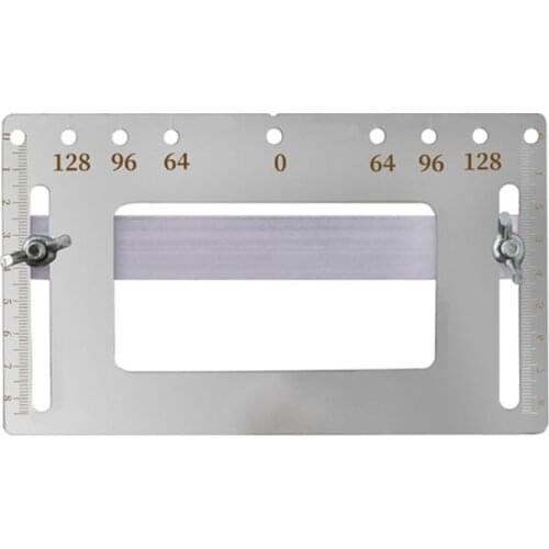 1Set Handle Hole Locator Door Knob and Pull Installation Jig and Shelf Pin Jig Boring Hole Drill Guide Stainless Steel