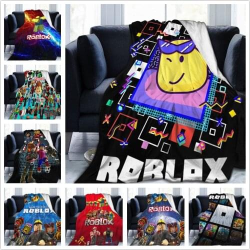 Robloxes Blanket Flannel Throw Blankets Micro Fleece Cozy Plush Covers for Bed Car and Home Decoration
