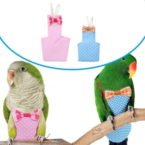 Parrot Bird Diaper Cute Thin and Light Pets Pee Pad Reusable Double-Layered Waterproof Anti Leak Nappy Pet Decoration Clothes