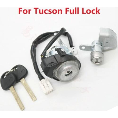 Full Car Lock Core For Hyundai tucson Car Central Control Door Lock Ignition Lock Left Front Door Key Full