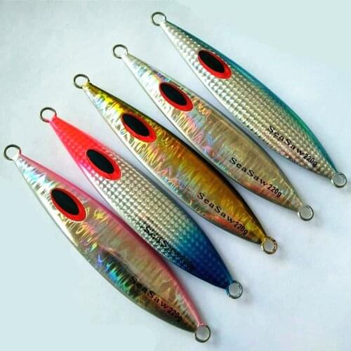 Japan NEW slow jigging fishing lures 220g 800g 1000g Depth charge jig lure deep jigging japan laser boat jig