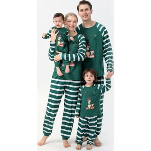 Family Christmas Pajamas Mum Daughter Dad Son Sleepwear Adult Kid Baby Nightclothes Couple Clothes Sisters Matching Outfits