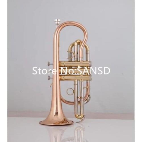 High Quality Bach Bb Tune Cornet Horn Phosphorous Copper Trumpet Professional Musical Instrument With Case Free Shipping