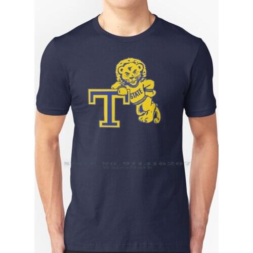 Tsc Trenton State Roscoe The Lion Vintage Mascot T Shirt 100% Pure Cotton Tsc Trenton State Roscoe The College Of New Tcnj