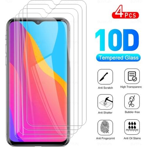 4Pcs Full Cover Protective Glass For Itel Vision 1 Plus Tempered Glass For Vision1+ 1Plus 2020 6.50" Phone Screen Protector Film