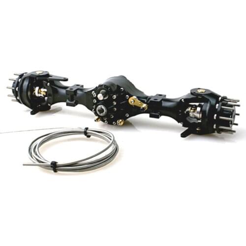 1/14 LESU Metal Front Differential Lock Axle for RC TAMIYA Tractor Truck DIY Model Car Scania