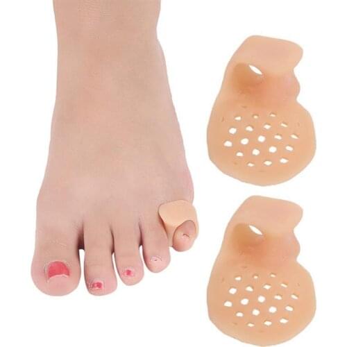1 Pair Kapmore Pinky Toe Separators Breathable Pain Relief Toe Spreader Toe Straightener Foot Care Tool Foot Protector