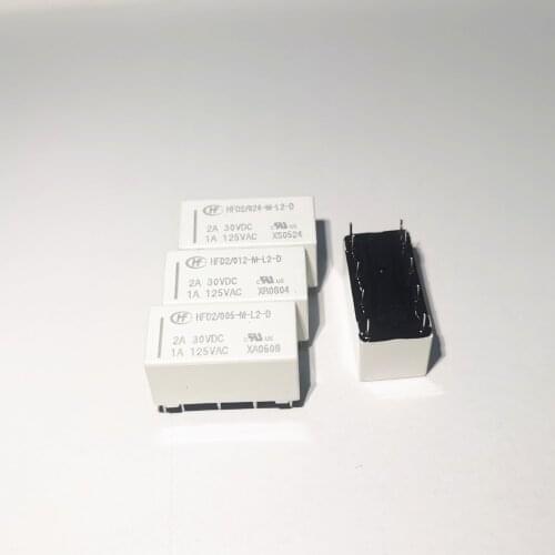 20PCS/Lot Magnetic Latching Relay HFD2-005 012 024-M-L2-D 1A 10PIN