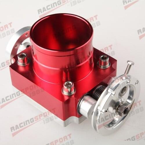 80mm Universal Throttle Body CNC T6 Aluminum Red