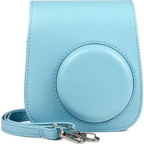 For Fujifilm Instax Mini 11 Camera Case Shoulder Bag Colorful PU Leather Cover Protective Pouch with Shoulder Strap