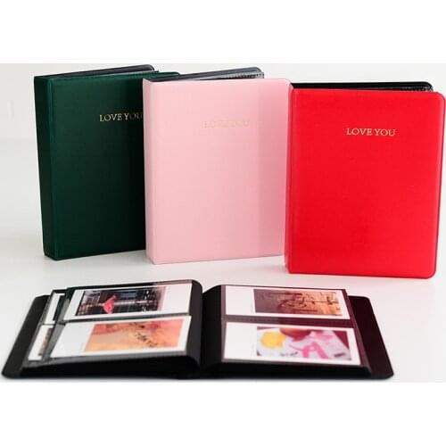 64 Pockets Love You Photo Album Holder Candy Color Album for 3 Inch Mini Instax & Name Card 7s 8 25 50