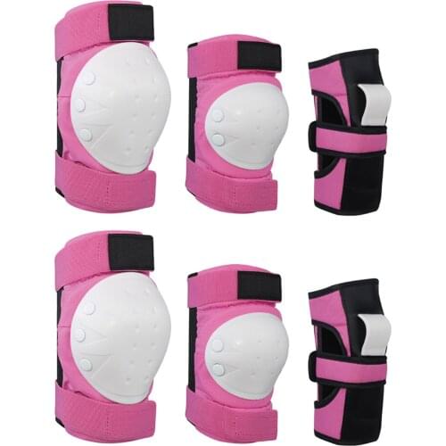Kids/Adults 6PCS Safety Brace Kids Child Elbow Knee Pads Cycling Roller Skating Skateboard Wrist Pads Protective Guards Set