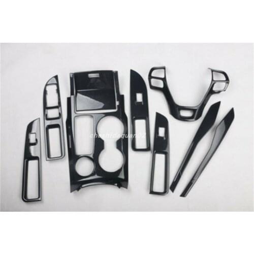 For Ford Explorer 2016 2017 2018 High quality Carbon fiber style Car Interior kit Cover Trim