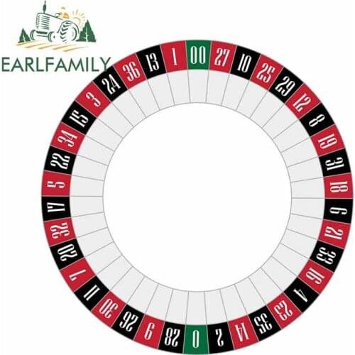 EARLFAMILY 13cm x 12.9cm For American Roulette Royalty Refrigerator Fine Decal Cartoon Car Stickers Campervan Custom Printing