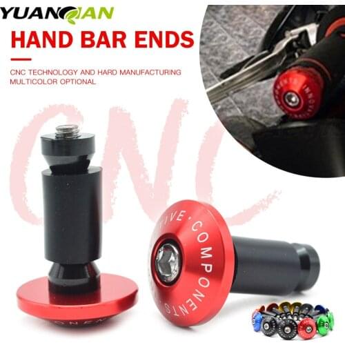 7/8''22 motorcycle handlebar cap motocross handle bar grips ends For Suzuki GSX-R GSXR 600 750 1000 K1 K2 K3 K4 K5 K6 K7 K8