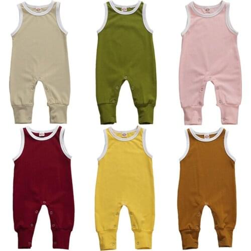 3M-18M Newborn Baby Boy Girl Summer Romper Jumpsuit Playsuit Clothing