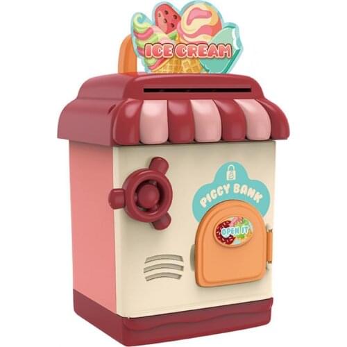 Piggy Bank Simulation Gift Fingerprint Password Storage Tank Educational Toy for Children