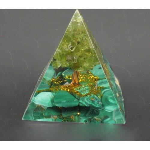 Crystal Pyramid Kit Balancing Yoga Energy Generator Gemstone Ornaments Stone