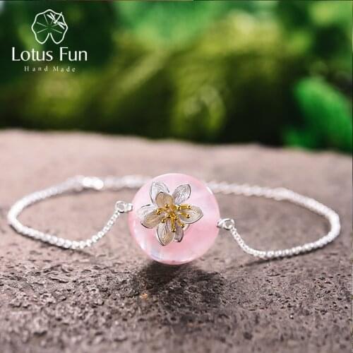Розовые браслеты Lotus Fun China At AliExpress